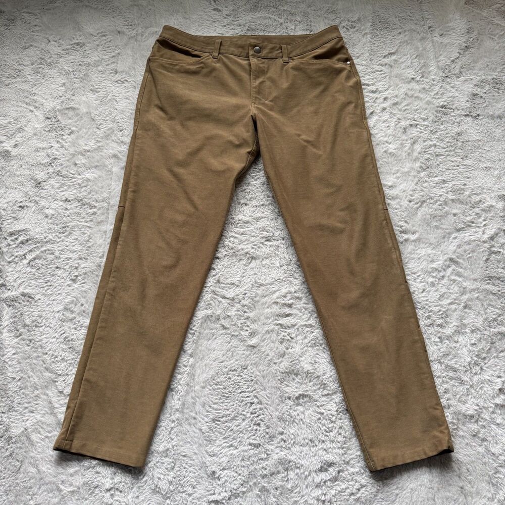 LULULEMON ABC SLIM-FIT PANTS ARTIFACT 32" UTILITECH W36 M5ABNS